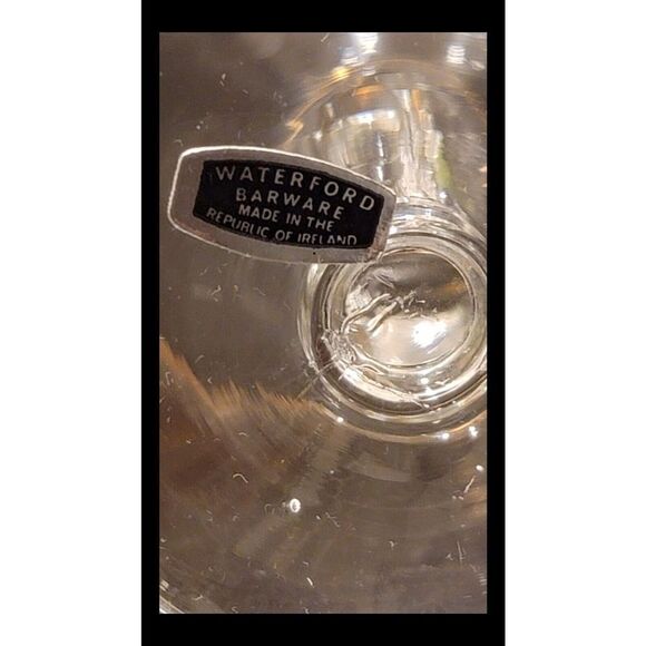 Set of 6 Waterford Crystal Irish Coffee Stems Vintage 1960s 22kt. Gold Trim READ - Picture 6 of 11